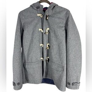 Johnnie B wool pea coat with hood and toggles size 15-16y
